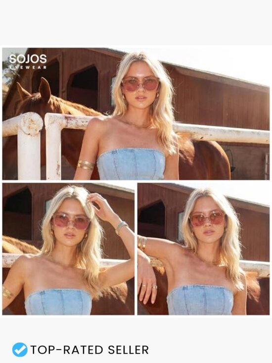 Polarized Square Sunglasses UV400 Protection Retro Trendy Unisex main image 6